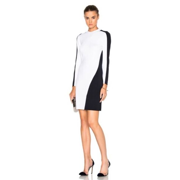 Rag & Bone Cecilee Long-Sleeve Colorblock Sheath Dress REVOLVE, NWT, Size XS - Picture 2 of 15